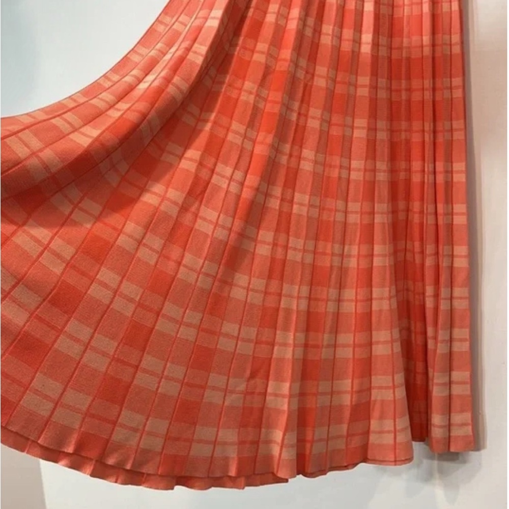 KATE SPADE NEW YORK Pleated Knit Checked Maxi Skirt - Picture 4 of 5
